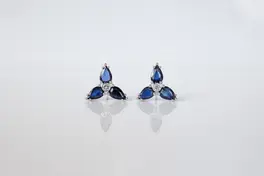 Серьги blue flowers