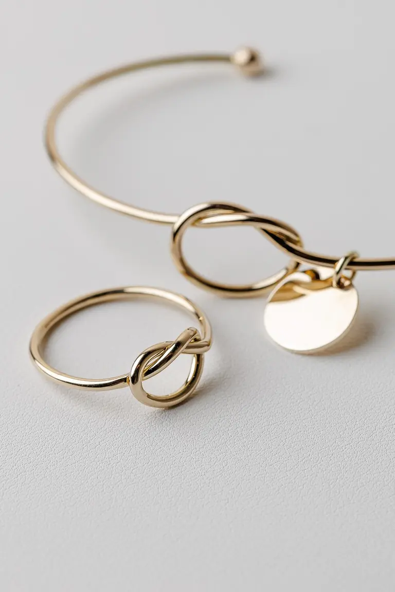 Bracelet with knot and disc — photo 3