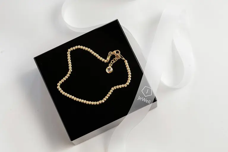Diamond-Cut Ball Bead Bracelet — photo 4