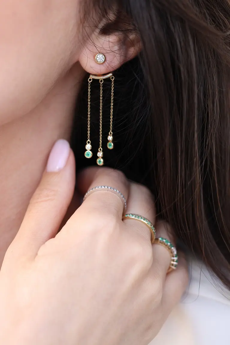 Studs with pendant — photo 5