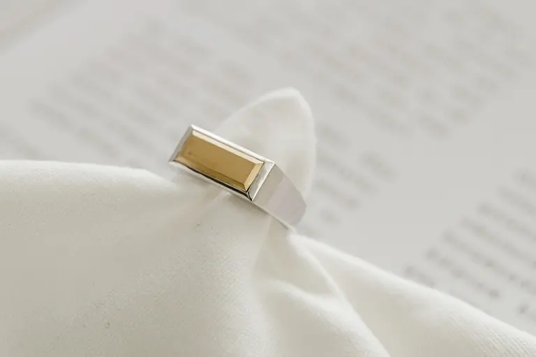 Signet Pinky Ring for Men — photo 2