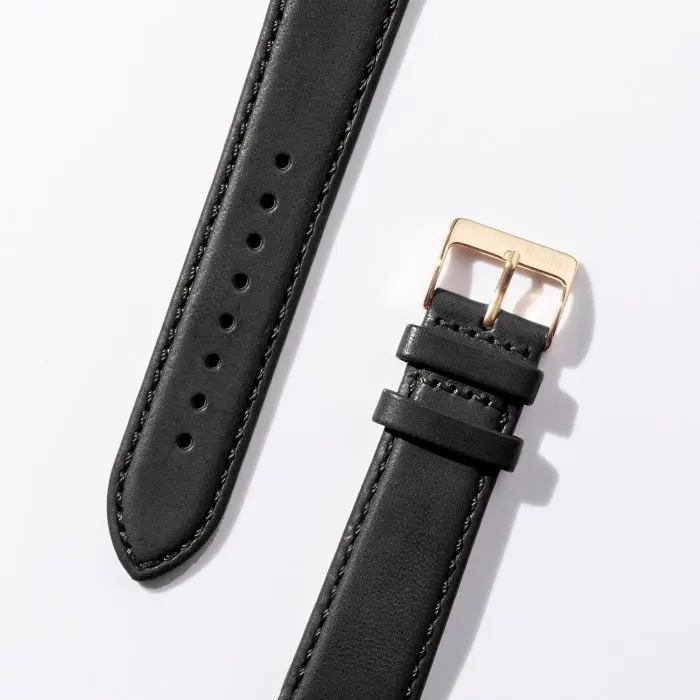 Black genuine leather strap — photo 1