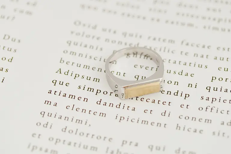 Signet Pinky Ring for Men — photo 1