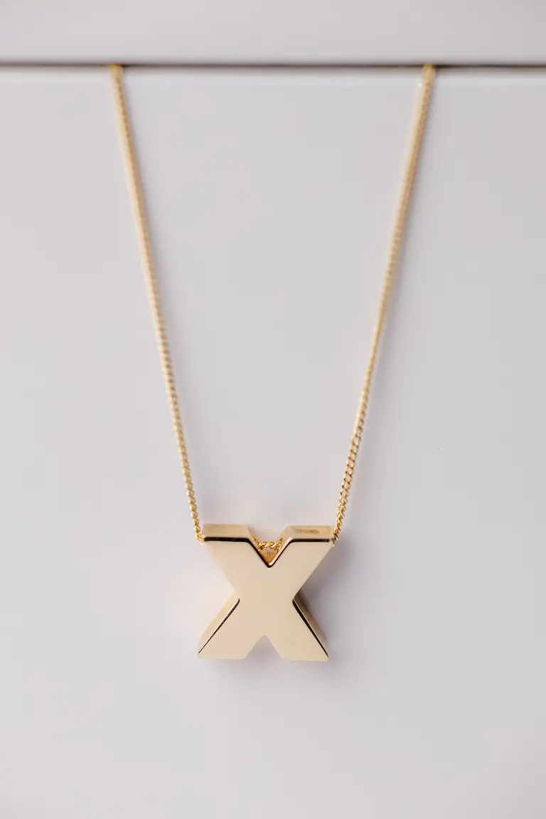 Necklace with letter “X” — photo 2