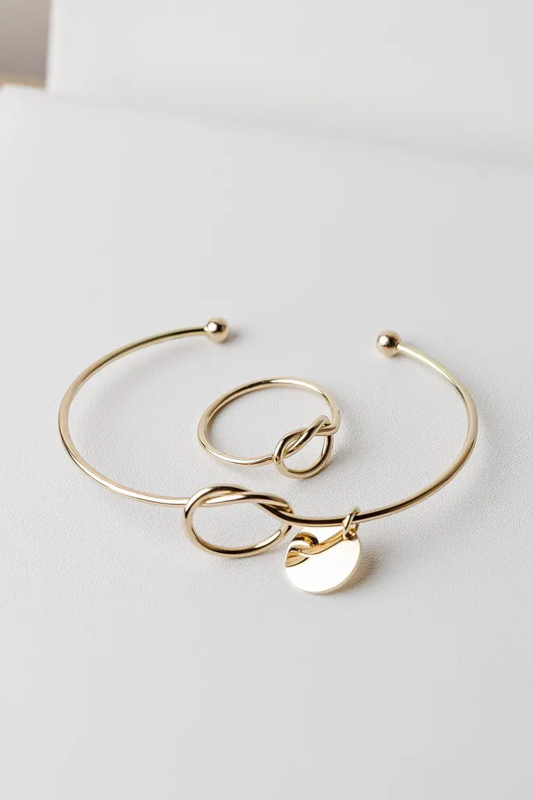 Bracelet with knot and disc — photo 4