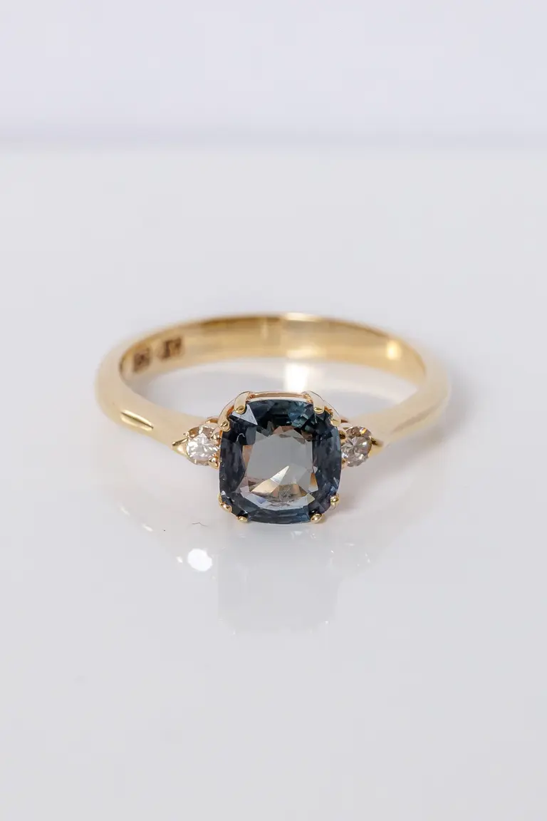 Ring with Grey Tourmaline — photo 1