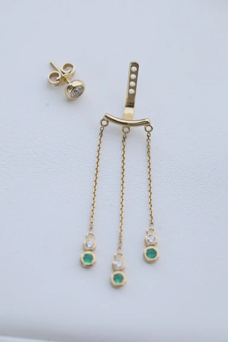 Studs with pendant — photo 2