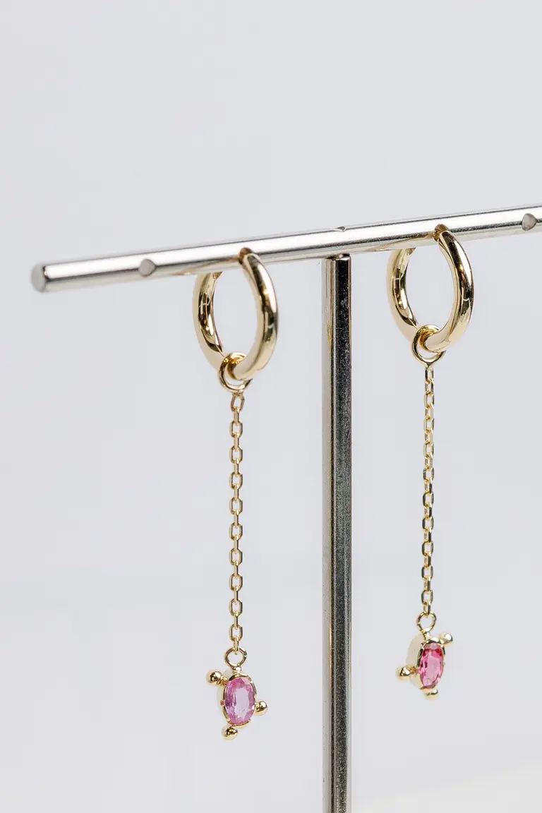 Cameo Earrings with Tourmalines — photo 2